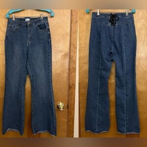 Vanilla Star Flaired Back Laced Jeans 29/9
